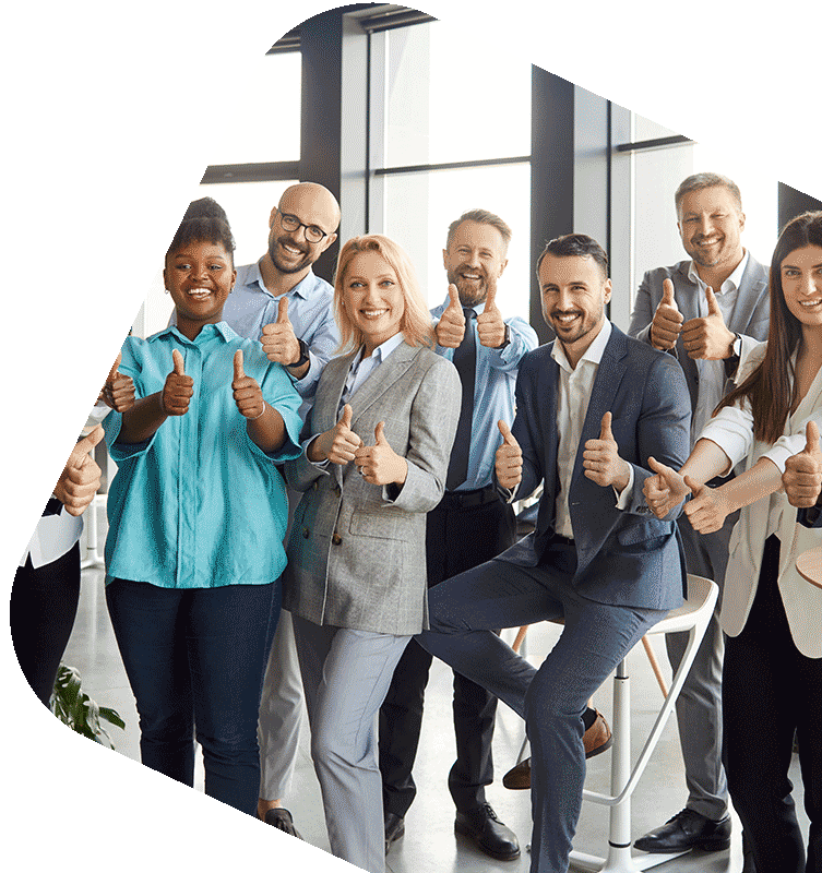 An office of happy employees